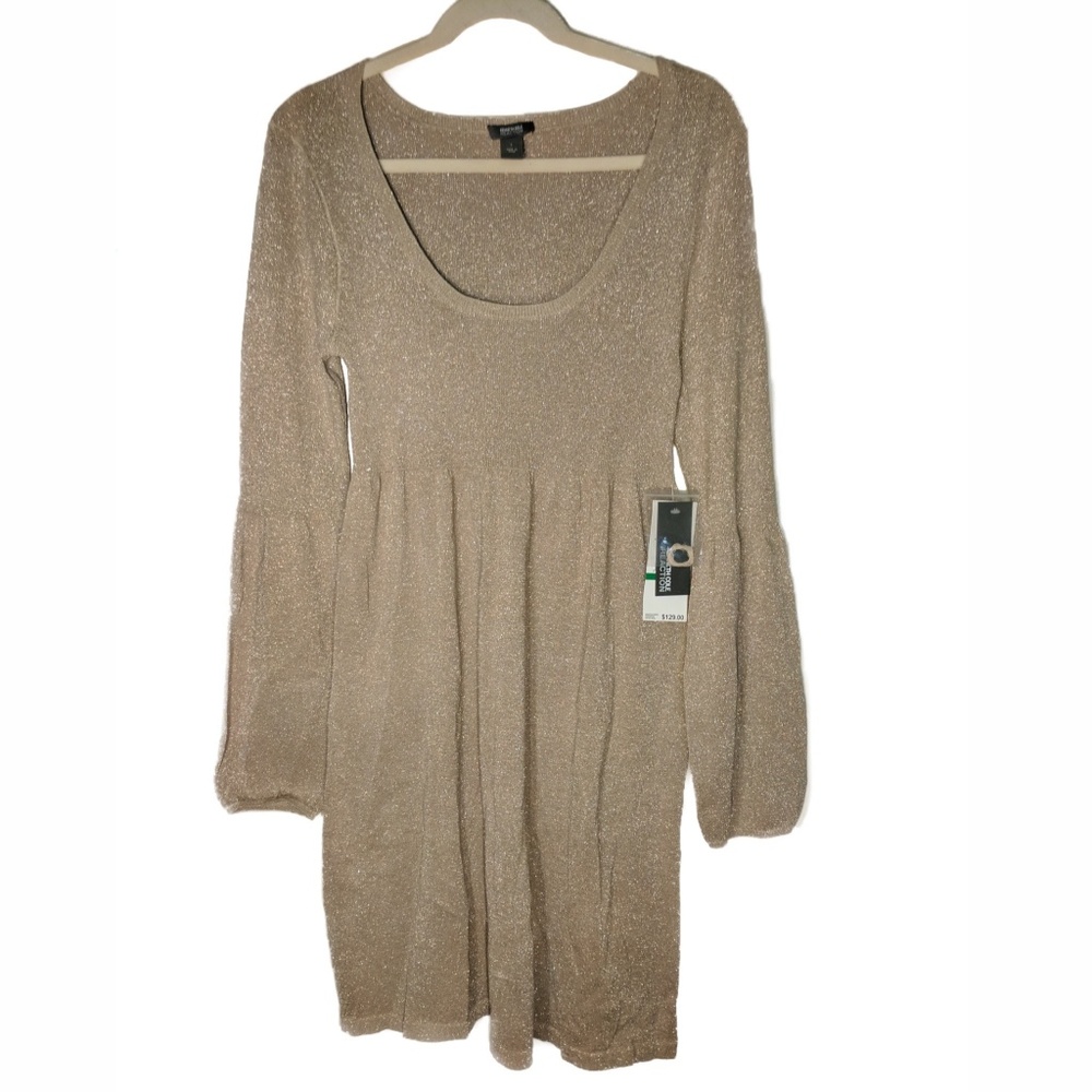 Kenneth Cole Reaction Sparkly Gold Dress